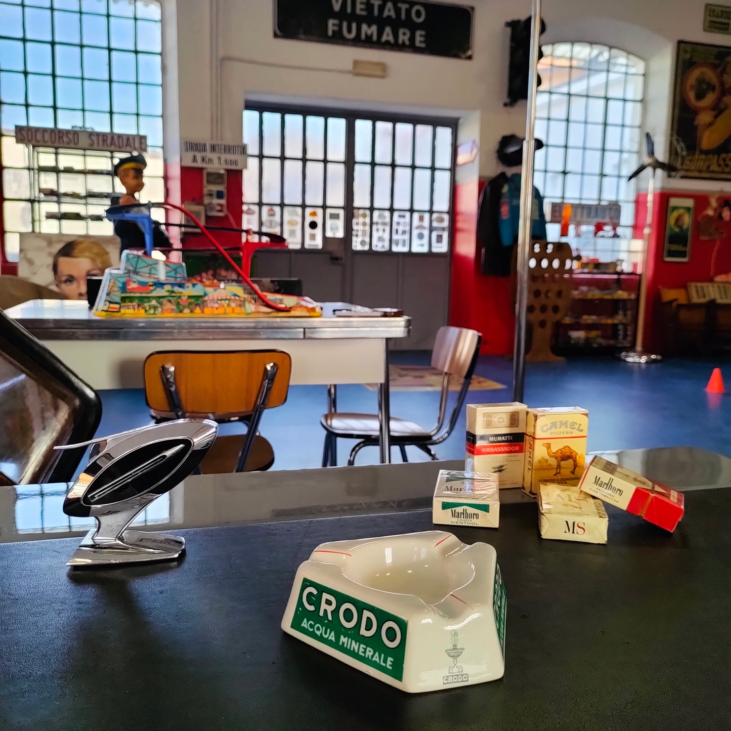 Werbeaschenbecher - Crodo Mineralwasser | 1950er Jahre