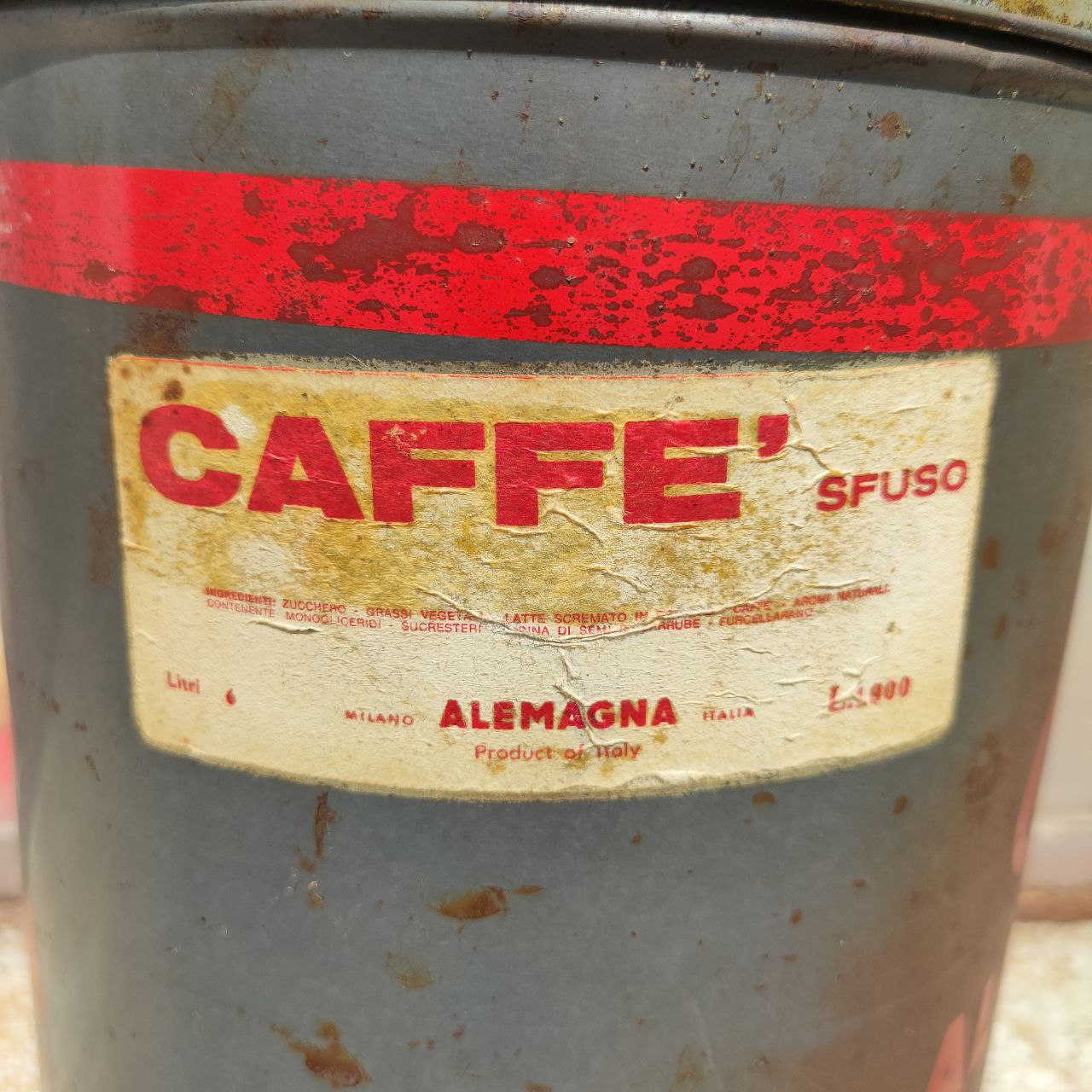 Blechdose - Gelato Alemagna - Kaffee