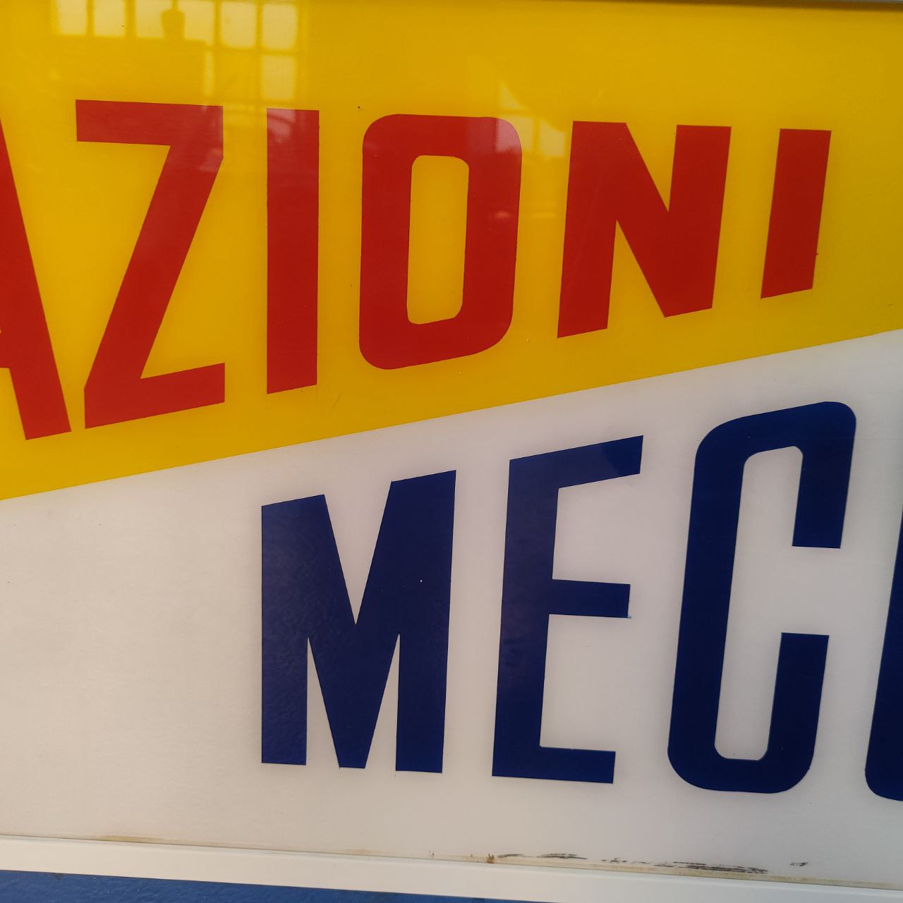 Illuminated sign - Autoriparazioni Meccanica | 1960s