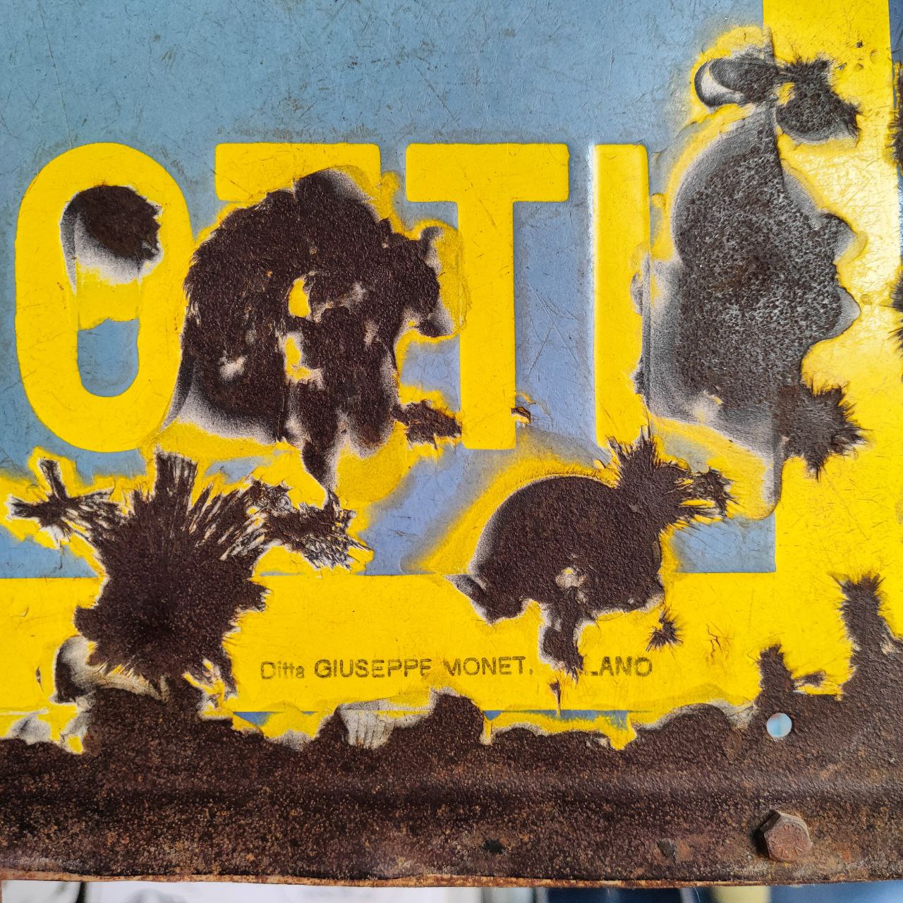 Insegna smaltata - Metano AGIP | Anni '50