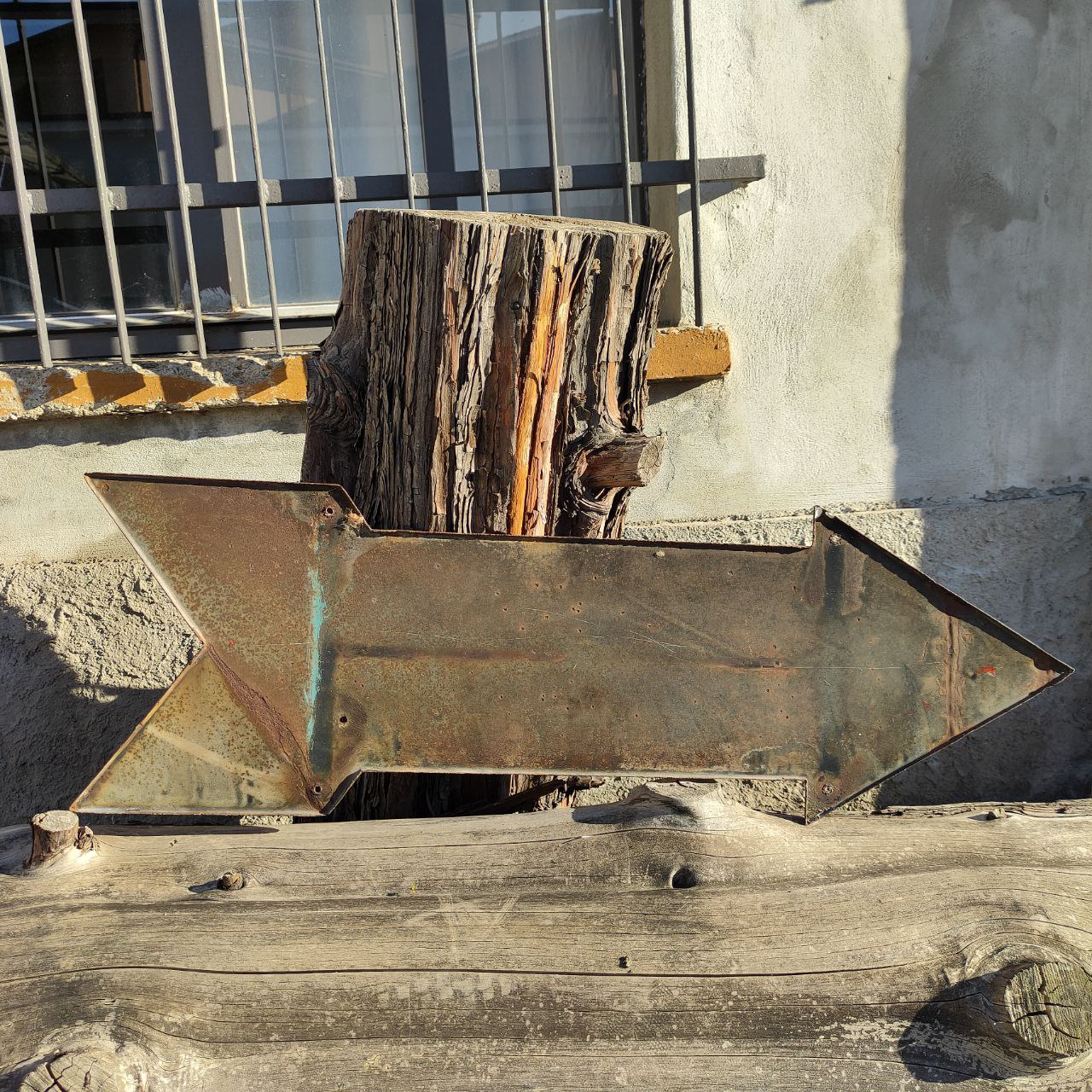 Insegna smaltata - Freccia FIAT | Anni '50