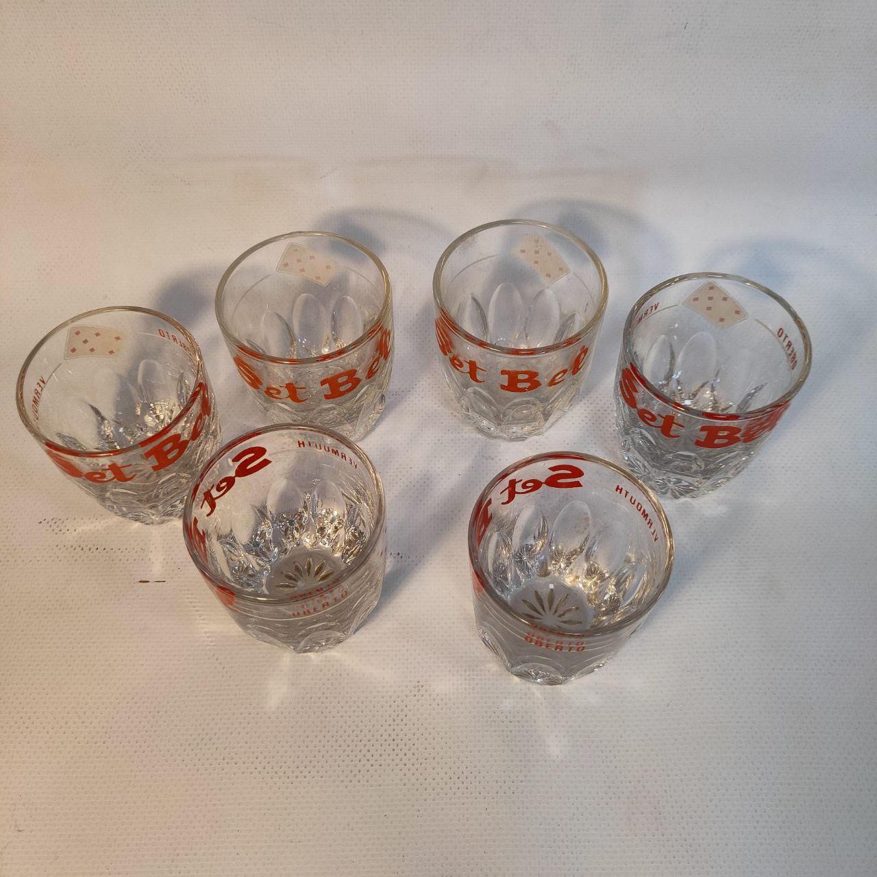 Bicchieri pubblicitari - Set Bel Vermouth | Anni '50