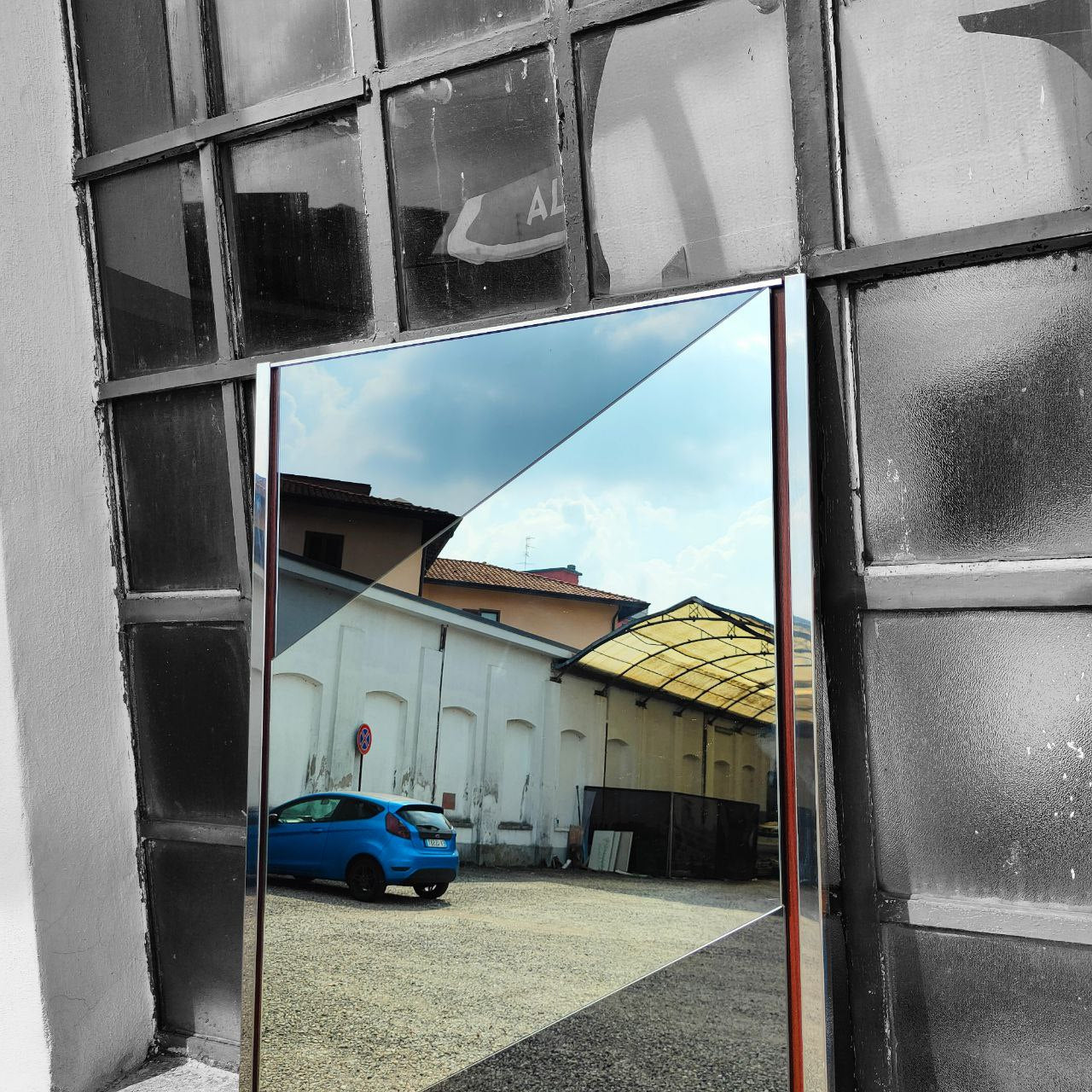 Specchio di design cromato | Anni '80