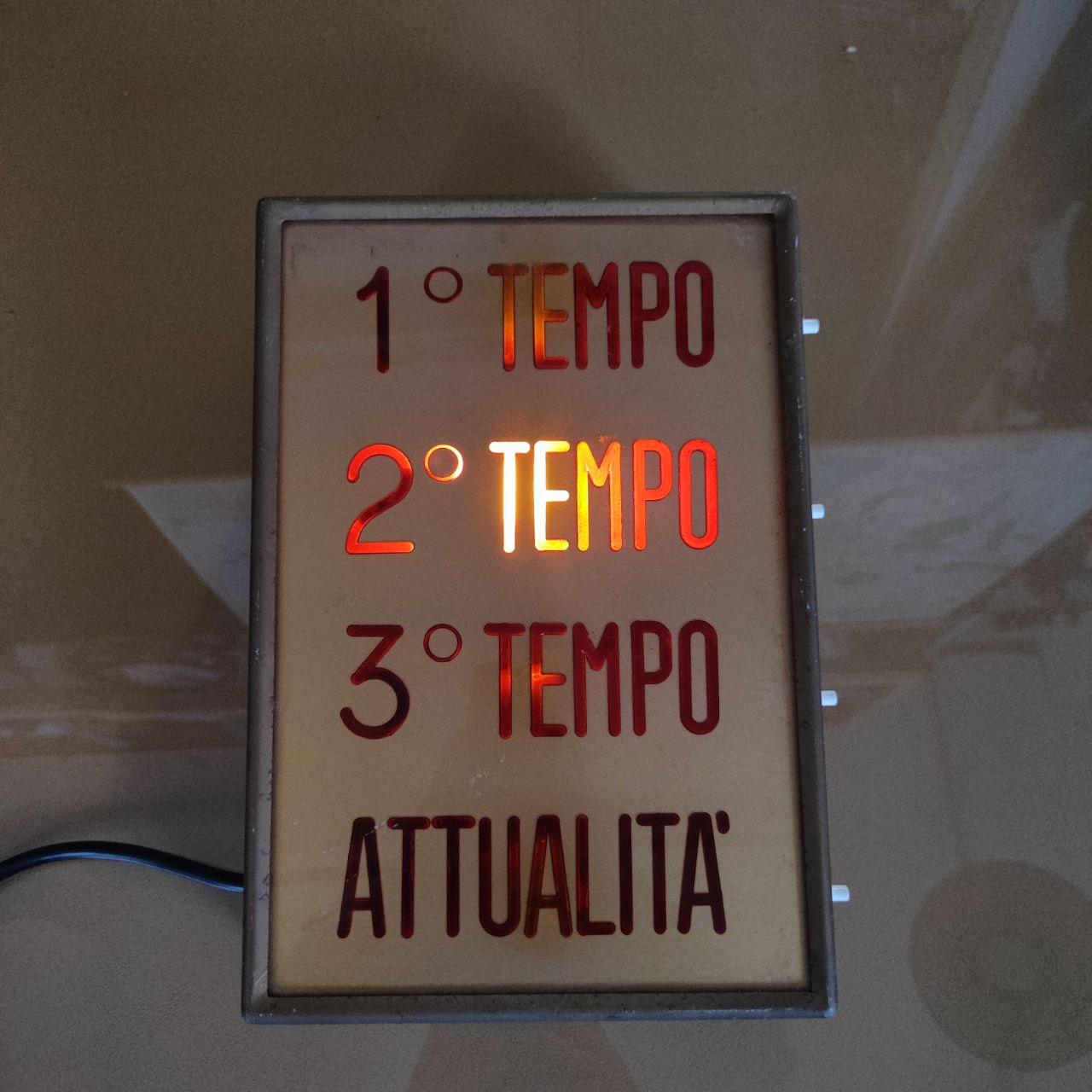 Illuminated sign - Cinema 1st half 2nd half | 60s