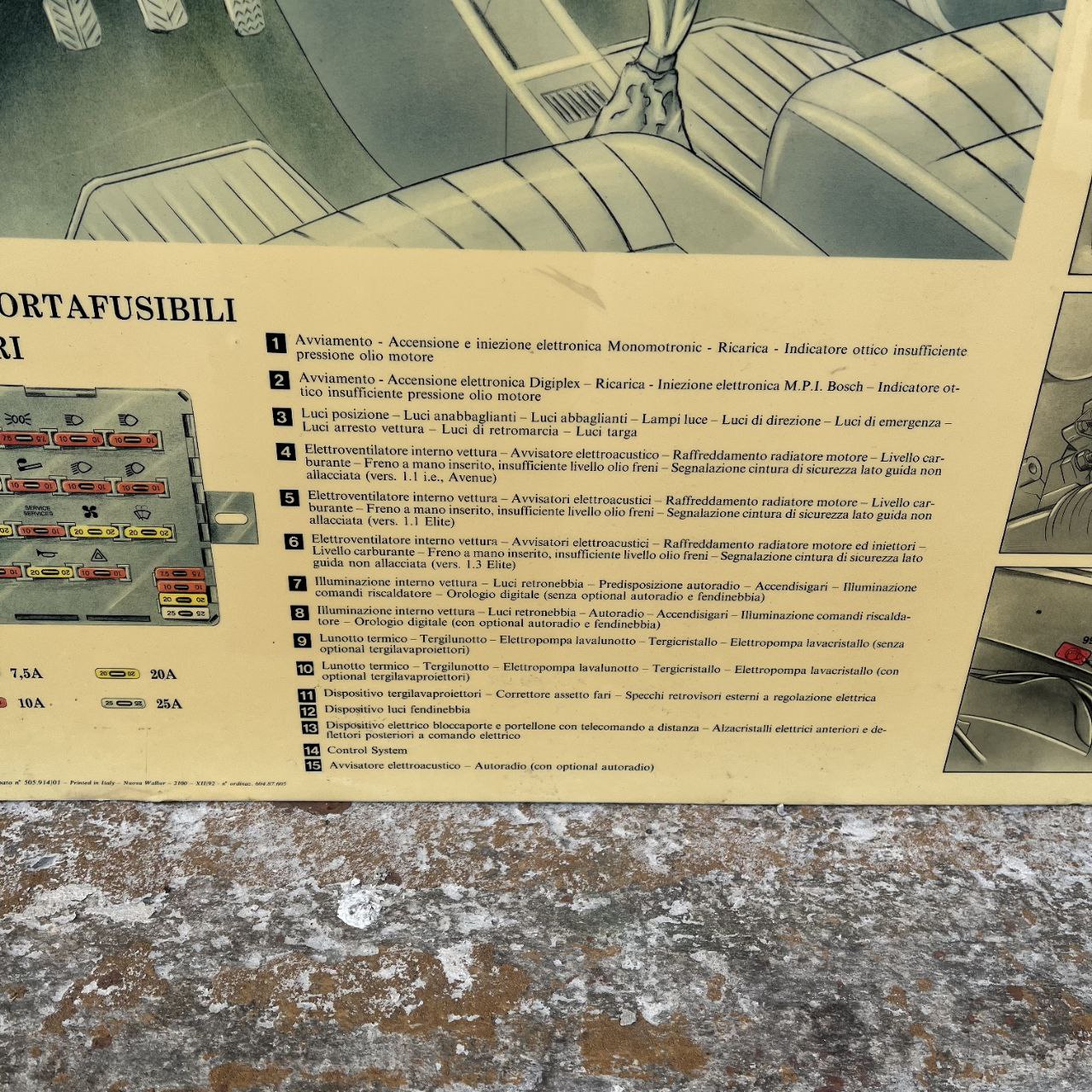 Spaccato da officina - Autobianchi Y10 | 1992