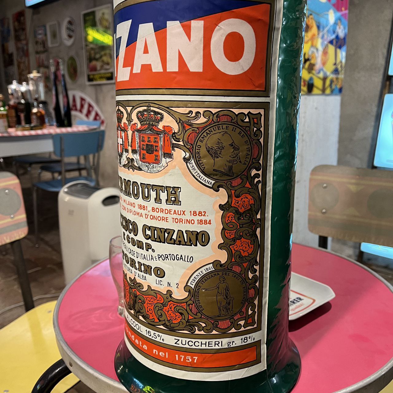 Bottiglia gonfiabile - Cinzano Rosso | Anni '60