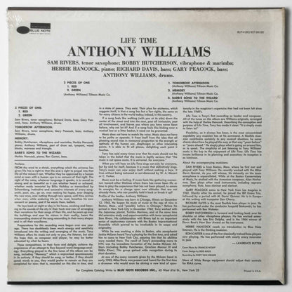 LIFE TIME - ANTHONY WILLIAMS LP, Stereo album