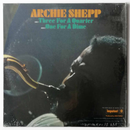 ARCHIE SHEPP – THREE FOR A QUARTER ONE FOR A DIME LP, Stereo-Klappalbum