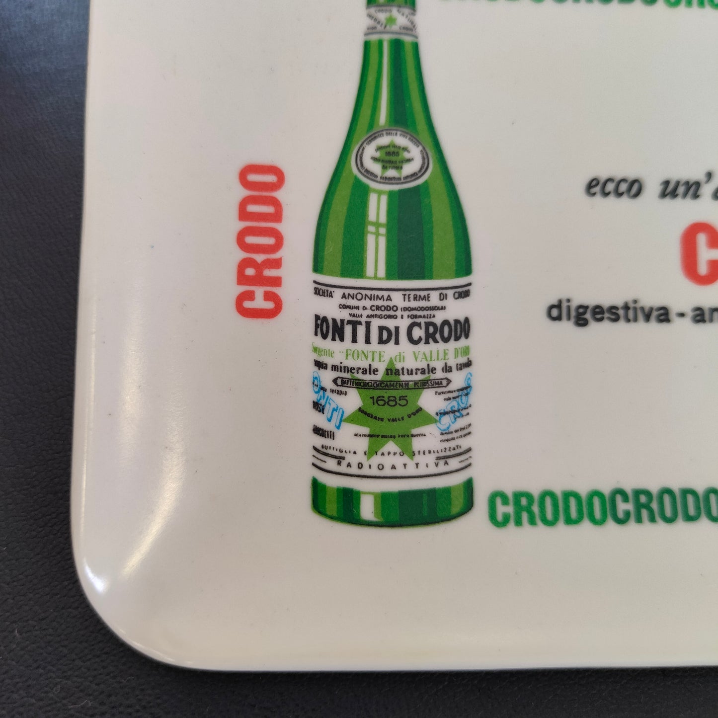 Posacenere pubblicitario - Crodo Acqua Minerale | Anni '60