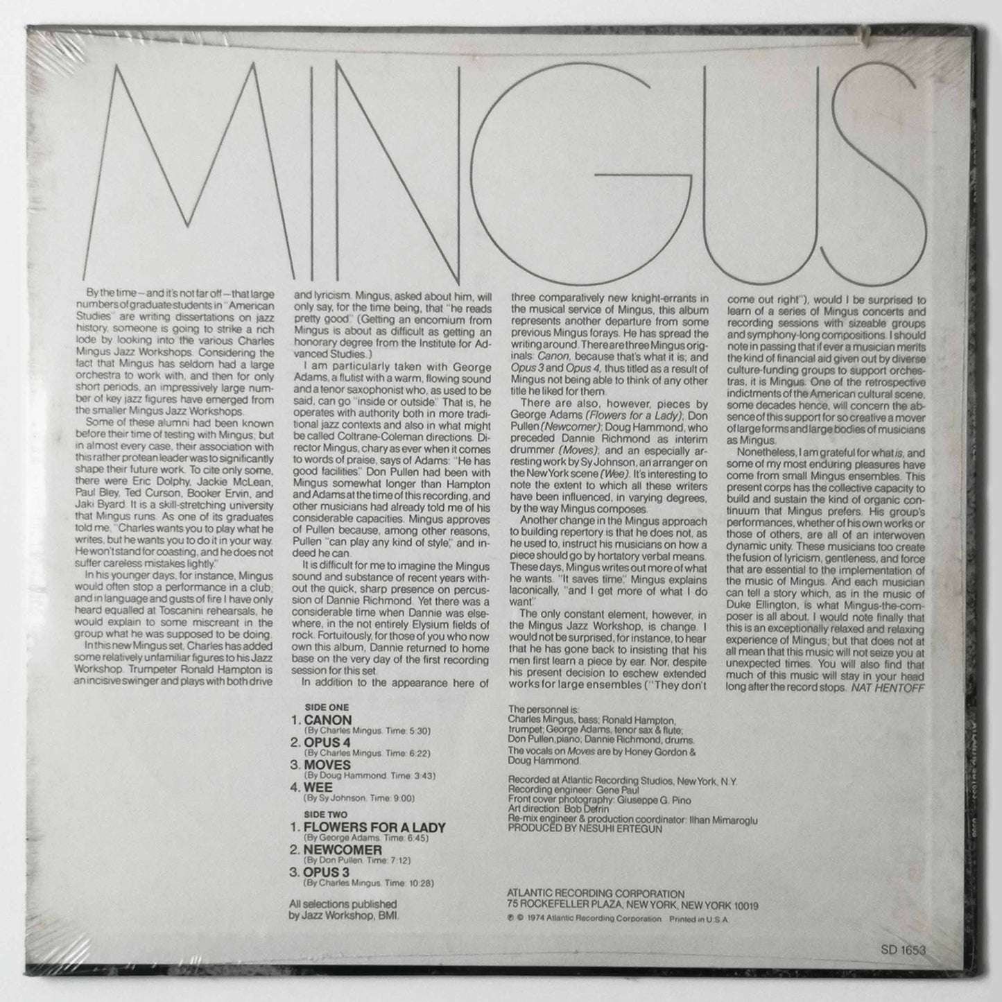 MINGUS MOVES LP, Album