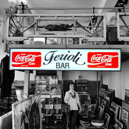 Insegna luminosa - Coca-Cola Bar Ferioli | Anni '80