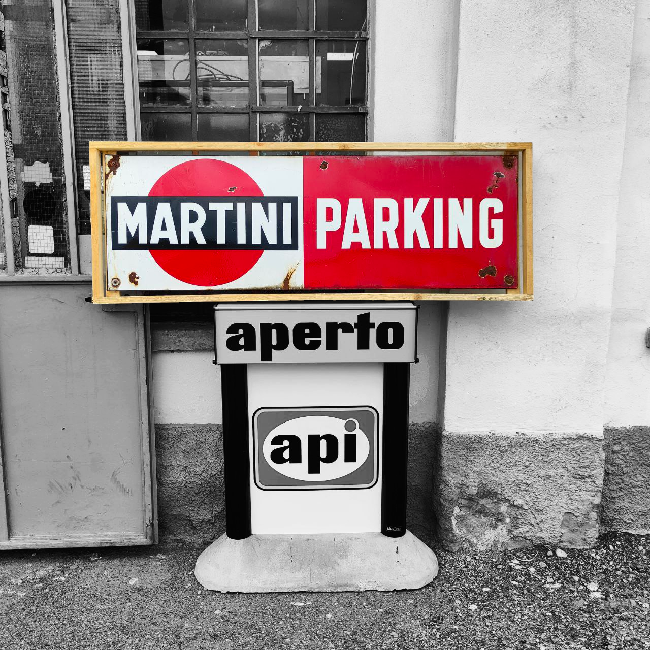 Enamelled sign - Martini Parking | 1966