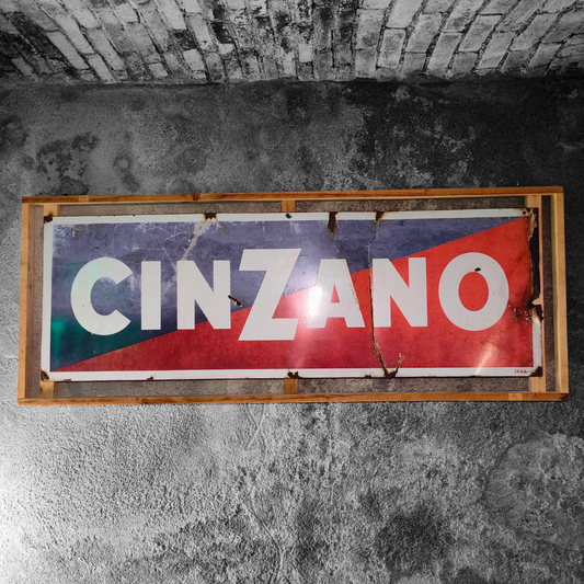 Enamelled sign - Cinzano | 60's