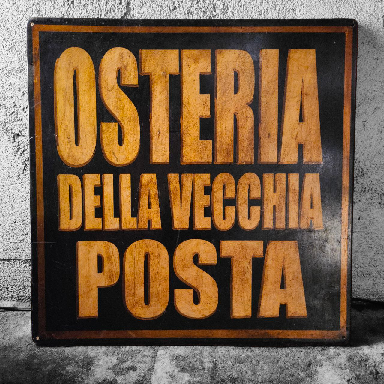 Insegna - Osteria della vecchia posta