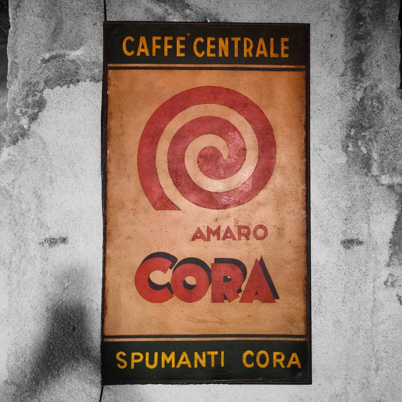 Insegna - Amaro Cora | Anni '50