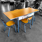 Extendable table with chairs | 70's