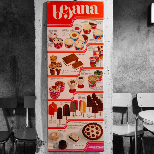 Listino prezzi - Gelati Besana | Anni '60