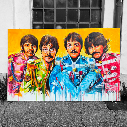 Oil painting - The Beatles