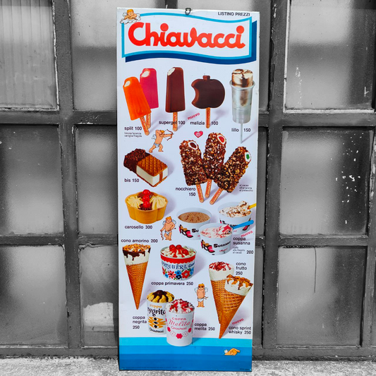 Price list - Chiavacci ice creams | 70's