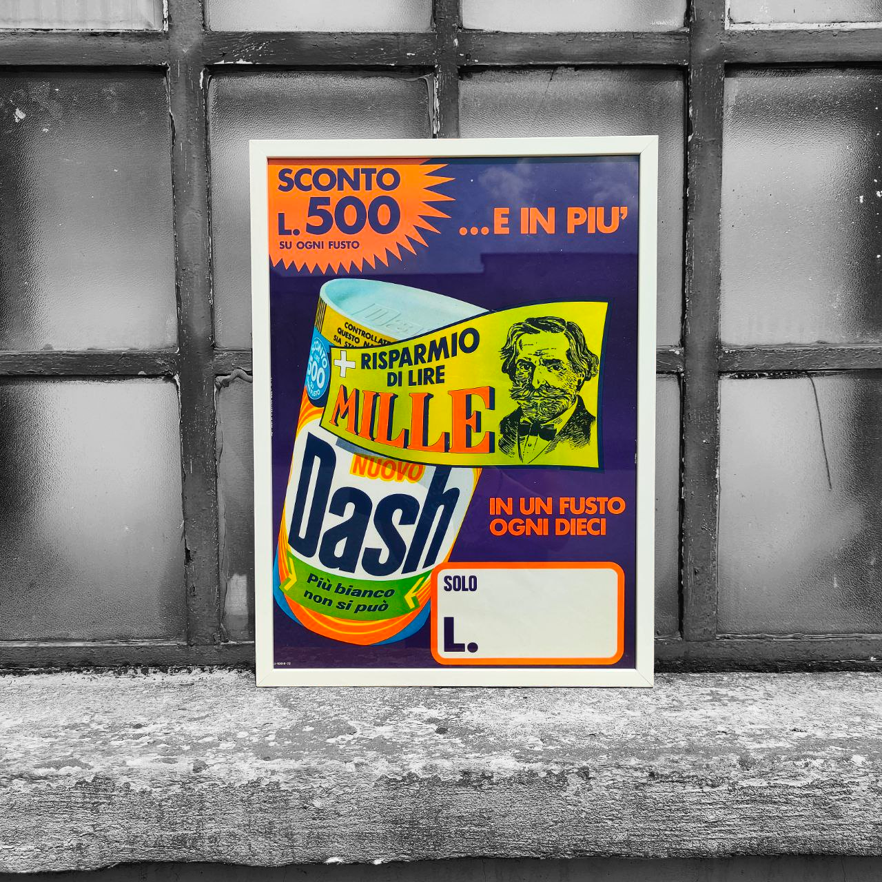 Advertising poster - Dash washing powder