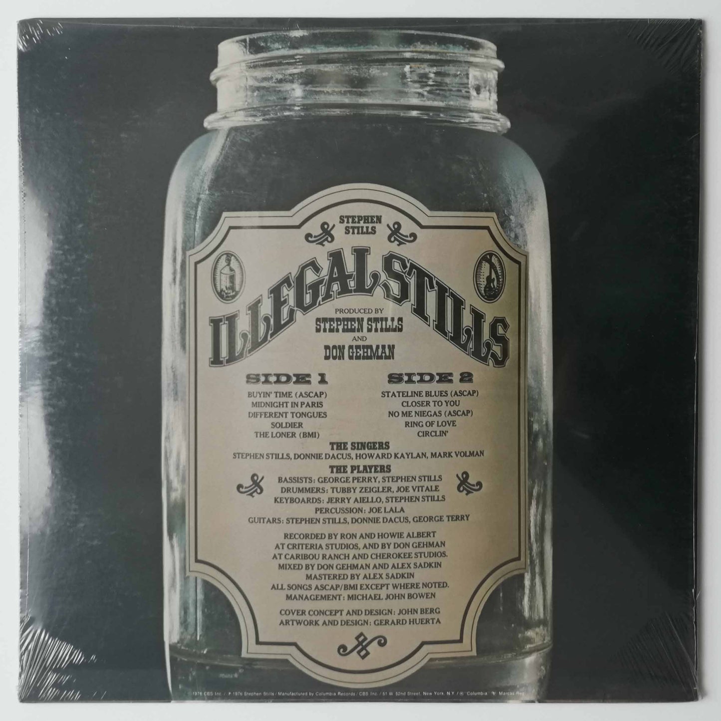 STEPHEN STILLS - ILLEGAL STILLS LP, Stereo album