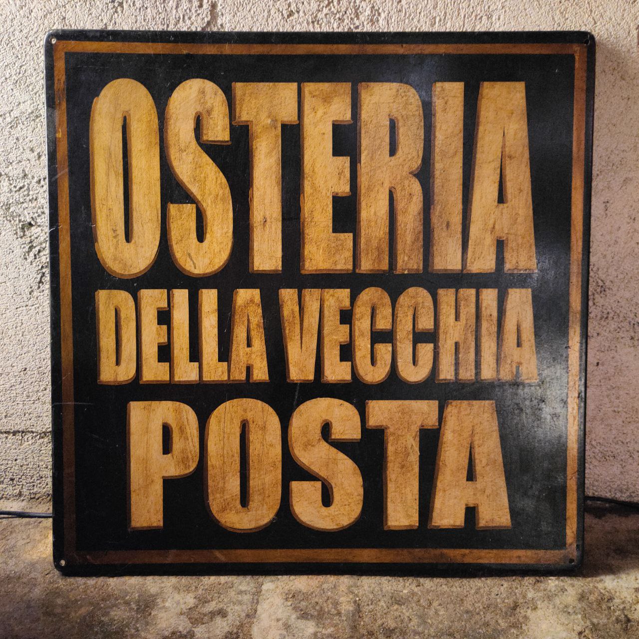 Insegna - Osteria della vecchia posta