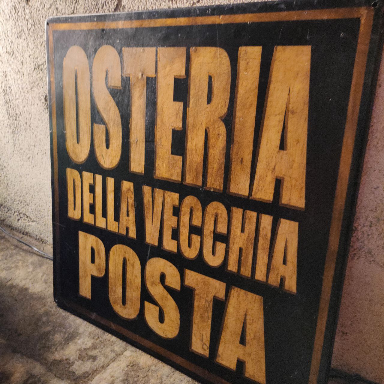 Insegna - Osteria della vecchia posta