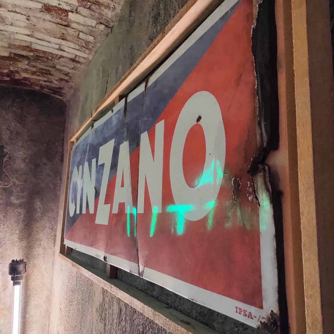 Enamelled sign - Cinzano | 60's