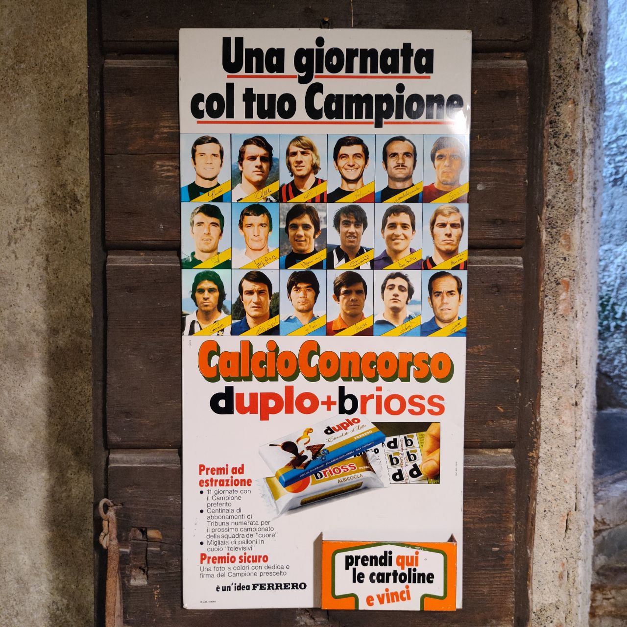 Insegna - CalcioConcorso Ferrero Duplo e Brioss