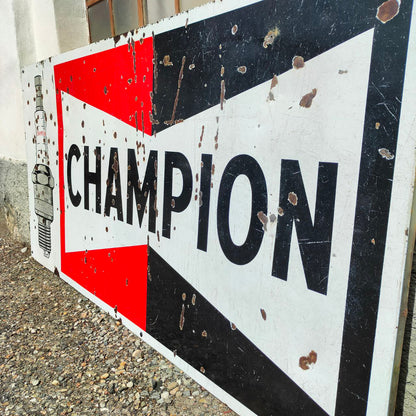 Enamelled sign - Champion | 60's