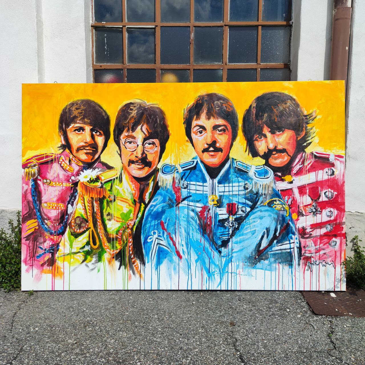 Oil painting - The Beatles