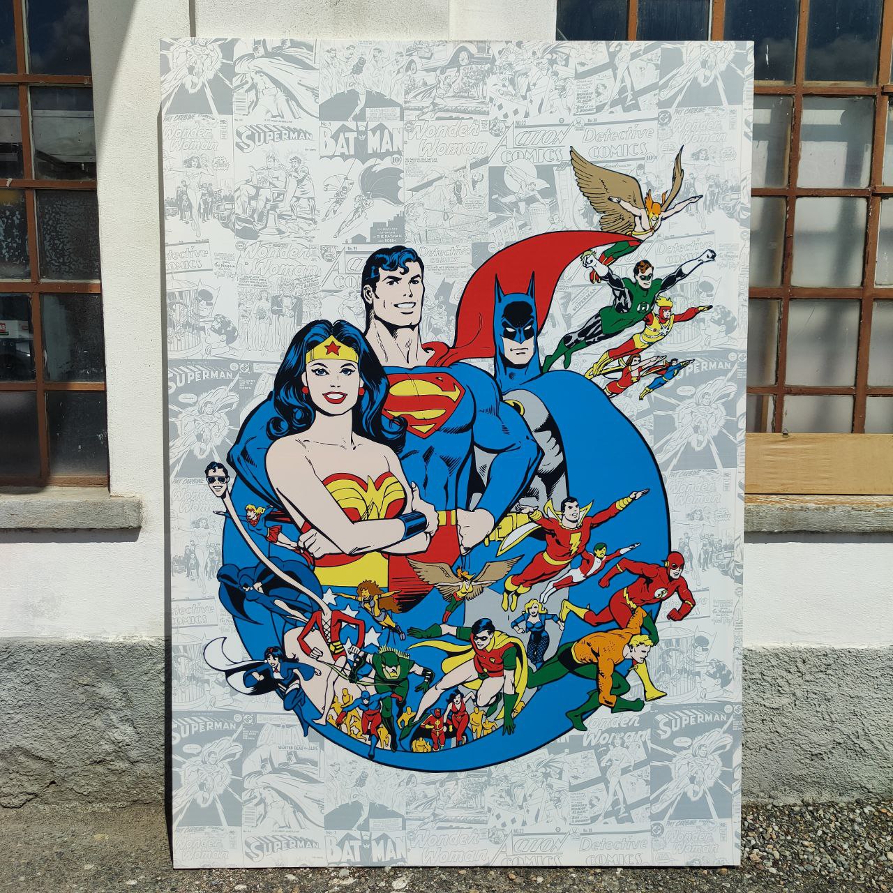 DC Comics superhero canvas