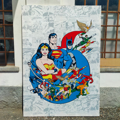 DC Comics superhero canvas