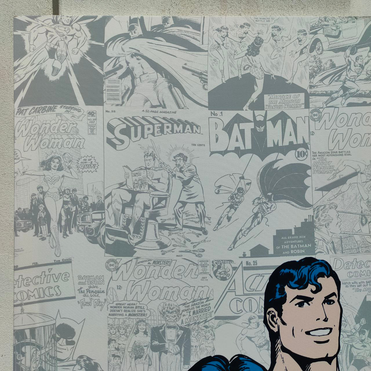 DC Comics superhero canvas