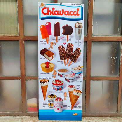 Listino prezzi - Gelati Chiavacci | Anni '70