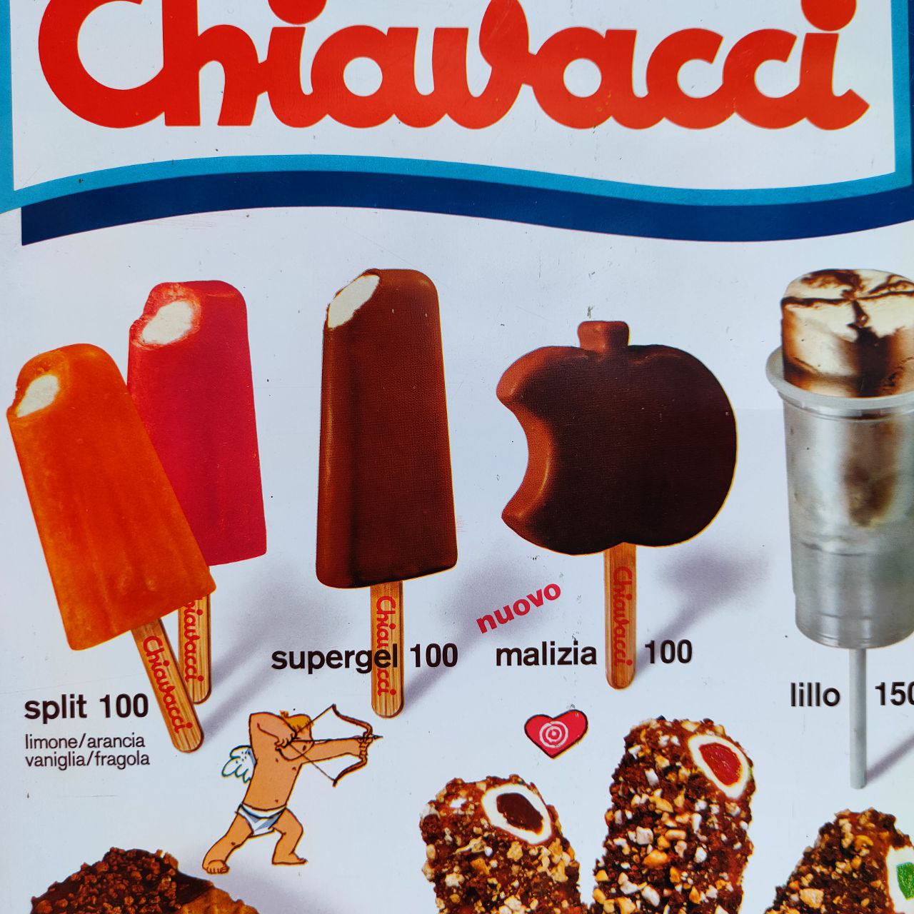 Listino prezzi - Gelati Chiavacci | Anni '70