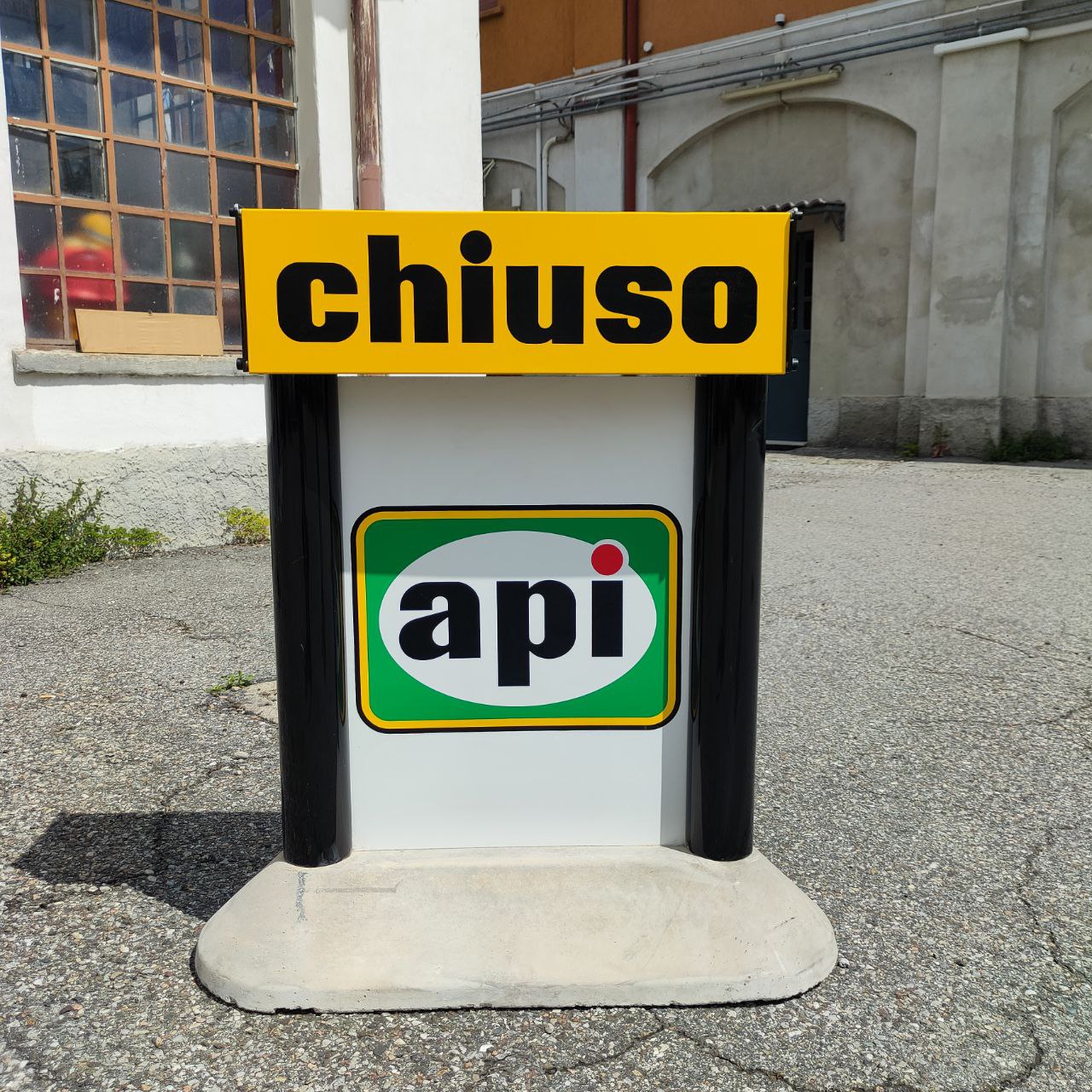 Sign - Api petrol station