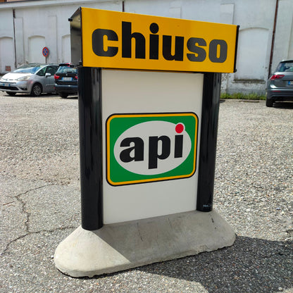 Insegna - Distributore di benzina Api