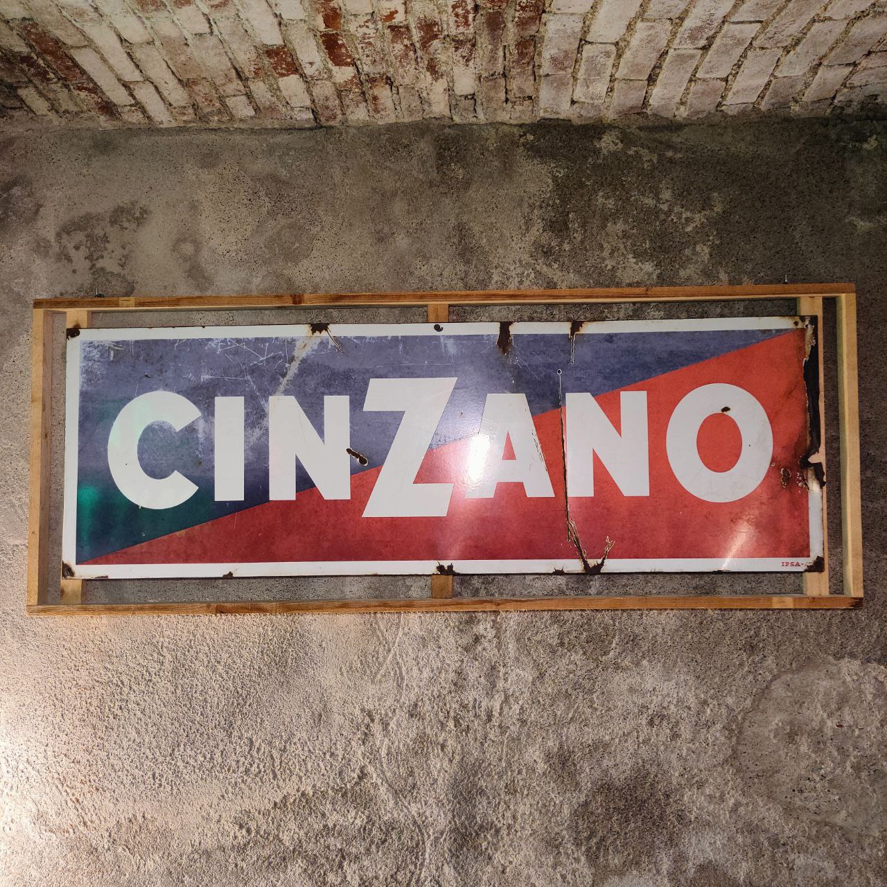 Insegna smaltata - Cinzano | Anni '60