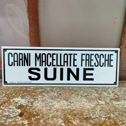 Insegna - Carni macellate suine fresche | Anni '60