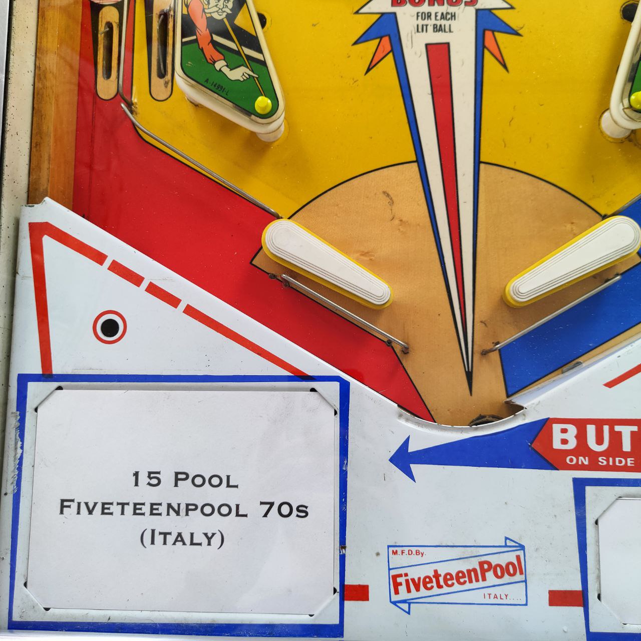 Pinball Machine FiveteenPool - 15 Pool | 70's