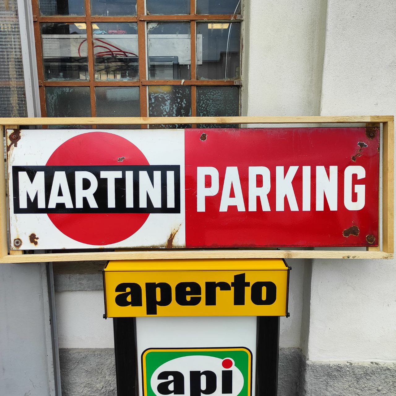 Enamelled sign - Martini Parking | 1966