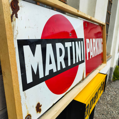 Enamelled sign - Martini Parking | 1966