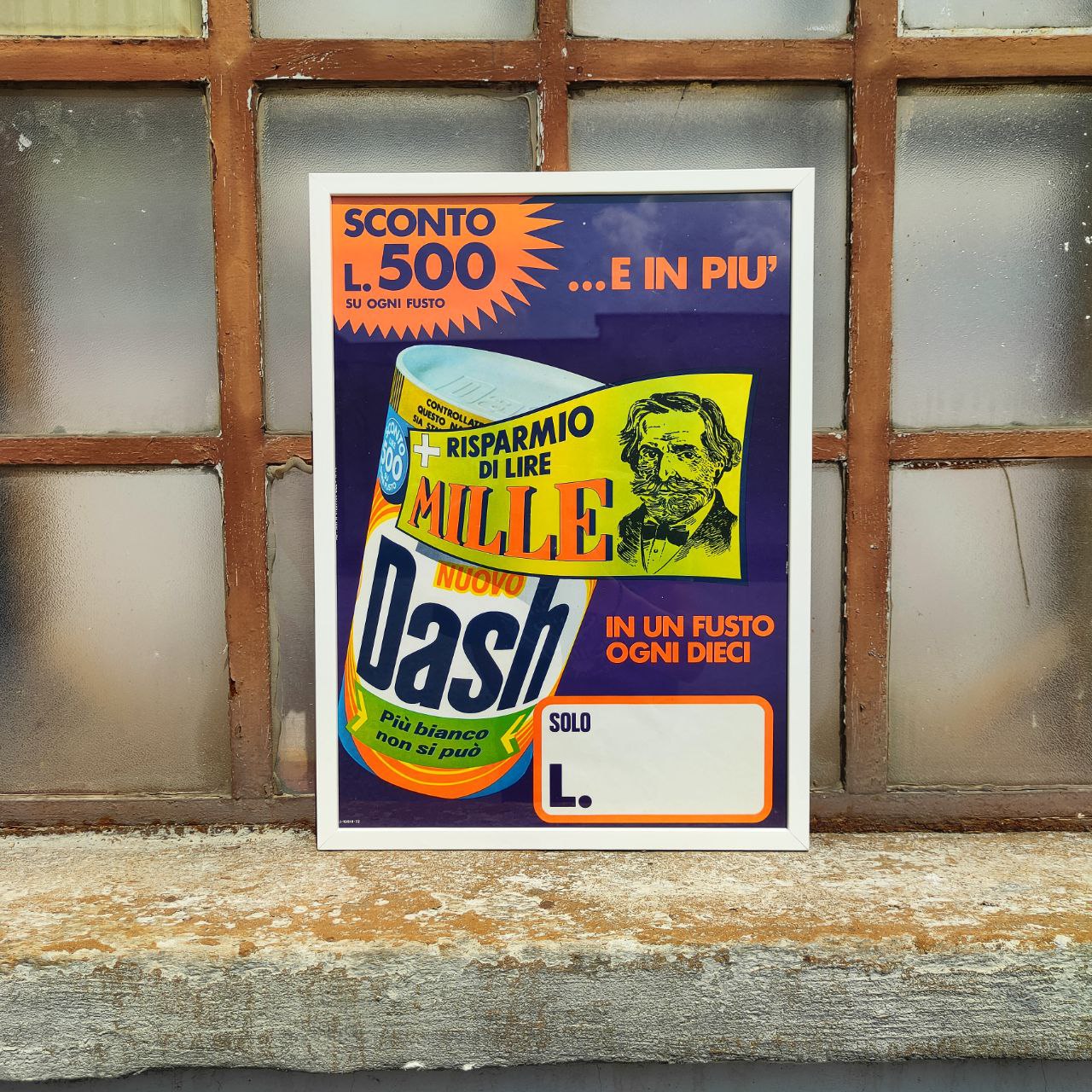 Advertising poster - Dash washing powder