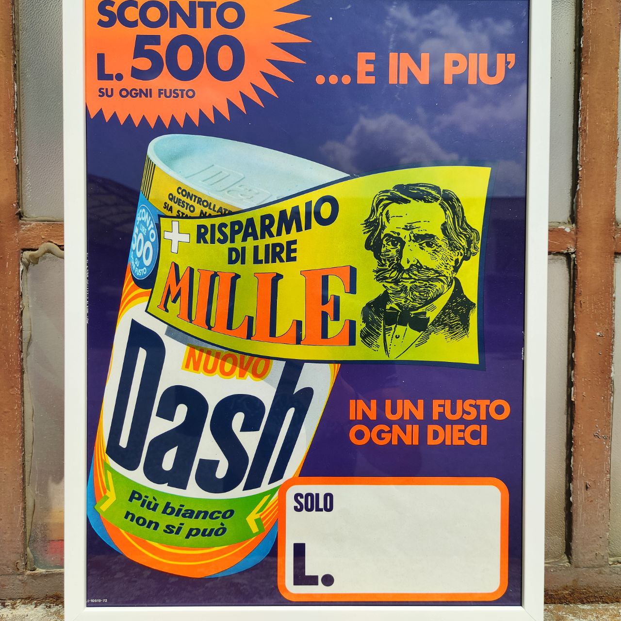 Advertising poster - Dash washing powder