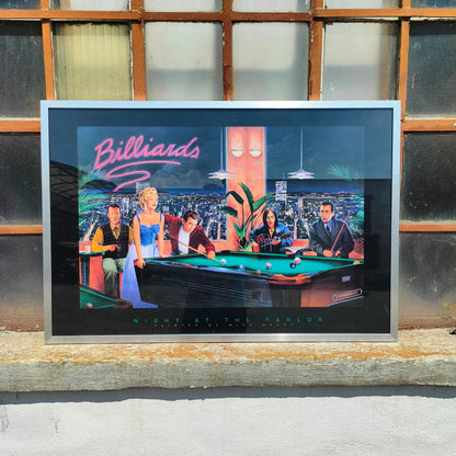 Poster originale - Billiards, Night at the Parlor