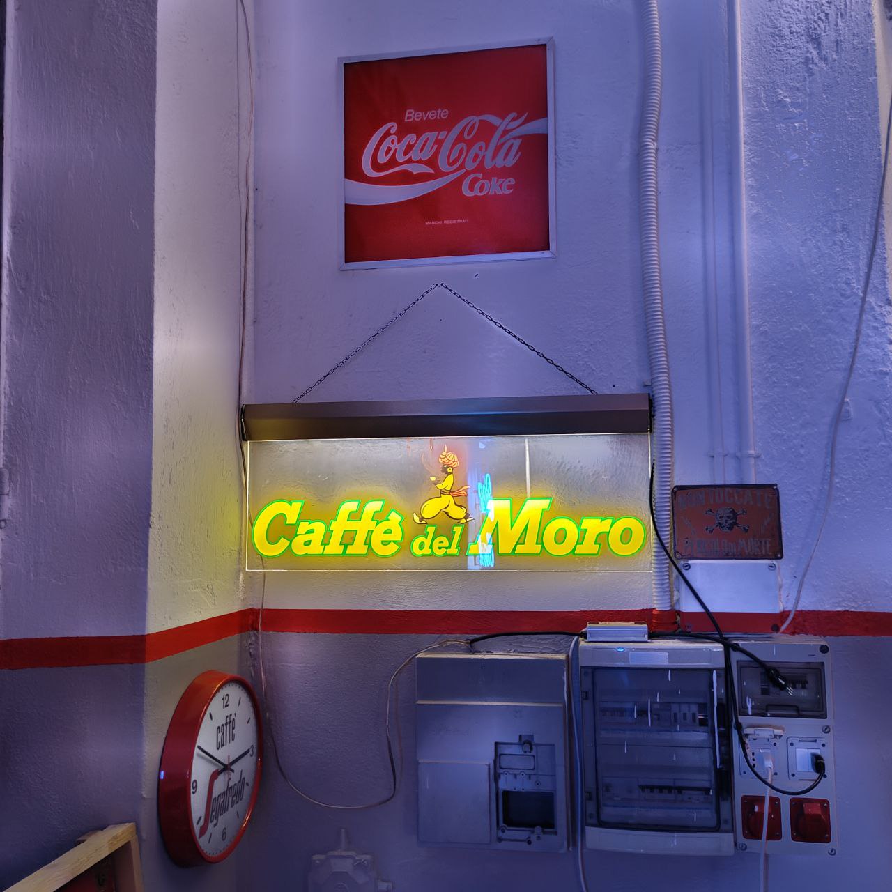 Insegna luminosa - Caffè del Moro | Anni '80