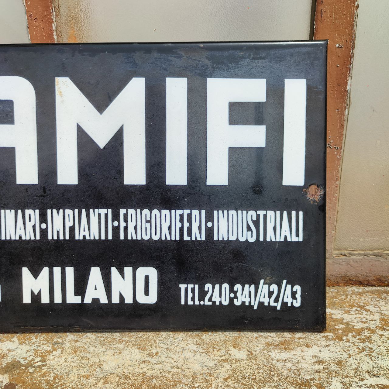 Insegna smaltata - SAMIFI Milano | Anni '60