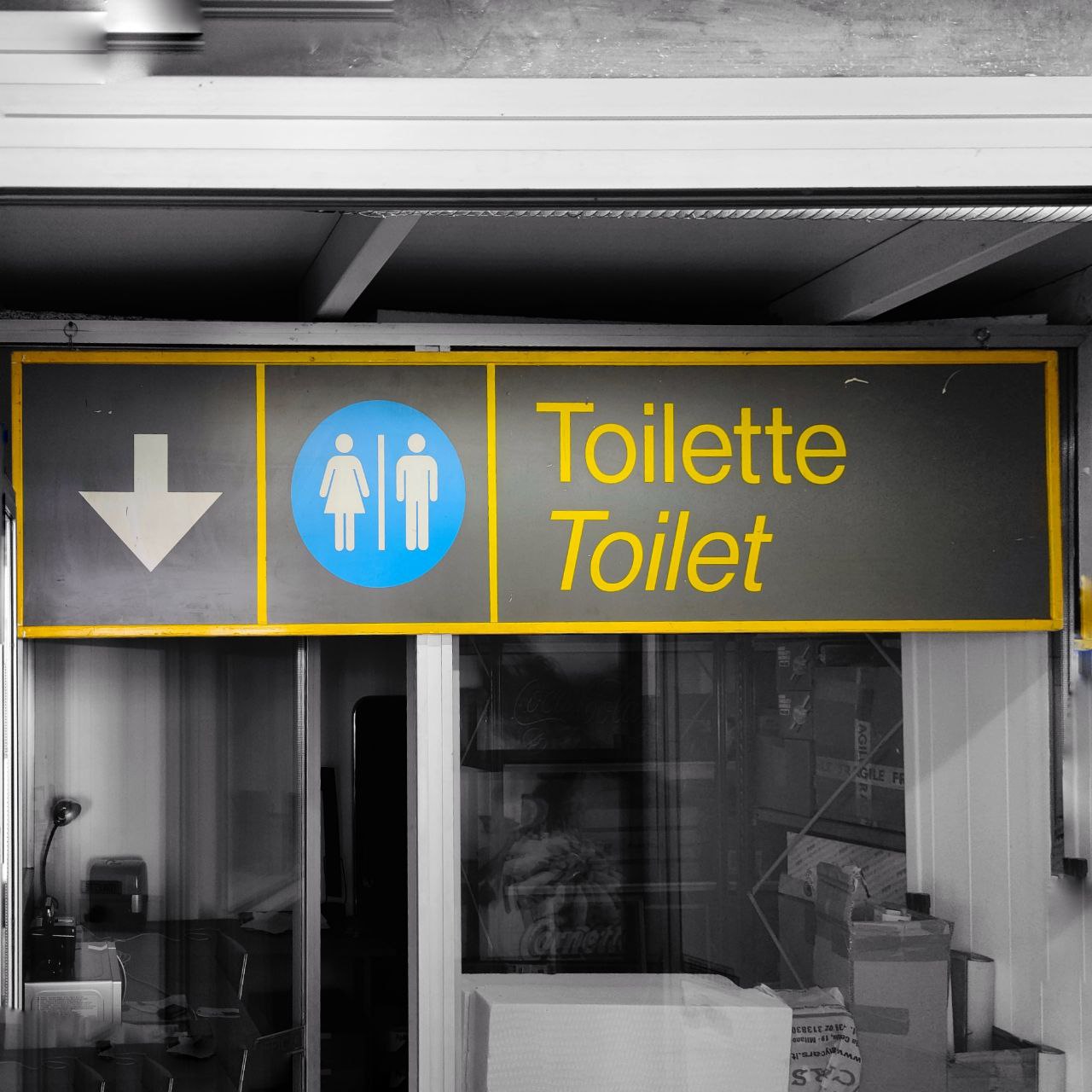 Insegna - Toilette/Toilet aeroporto | Anni '80