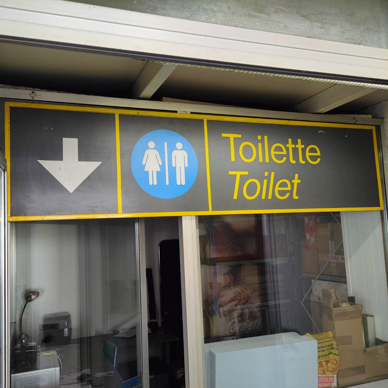 Insegna - Toilette/Toilet aeroporto | Anni '80